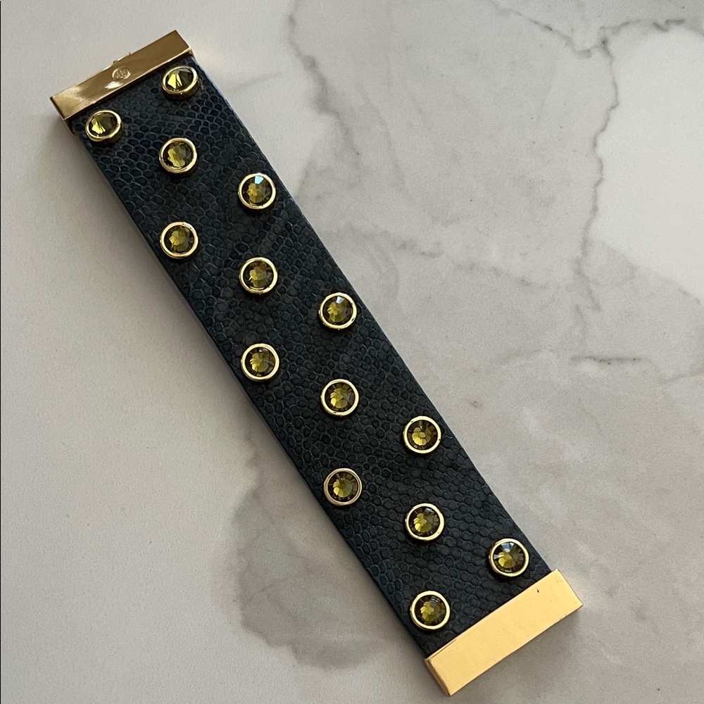 Tory Burch Theophile Crystal Stud Bracelet